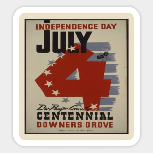 independence day 4th of july Sticker
